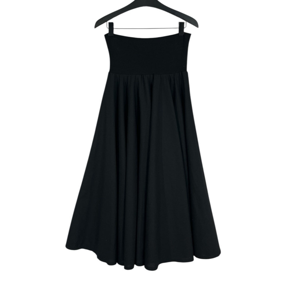 Agnes B. Black A-Line Midi Skirt - Picture 11 of 11